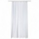 SHOWER CURTAINS *NEW (WHITE)  W/ 12 SHEER VOILE WINDOW 71 x 74 100% POLYESTER HOOKLESS WEIGHTED BOTTOM HEM. WATER REPELLENT. (M