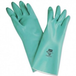 NITRIGUARD UNSUPPORTED NITRILE GLOVES GREEN ONE SIZE FITS AL
