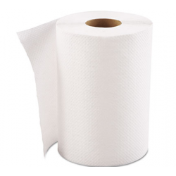 HARDWOUND ROLL TOWELS 1-PLY WHITE 8 X 300 FT