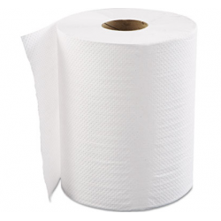 HARDWOUND ROLL TOWELS 1-PLY WHITE 8 X 800FT