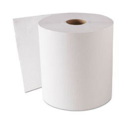 HARDWOUND ROLL TOWELS 8 X 800 FT WHITE