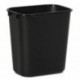 Boardwalk Soft-Sided Wastebasket 14qt Plastic Black
