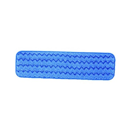 Rubbermaid Commercial Microfiber Wet Room Pad Split NylonPolyester Blend 18 Blue