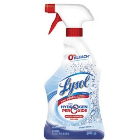 LYSOL Brand Multi-Purpose Hydrogen Peroxide Cleaner Oxygen Splash 22oz Spray Bottle