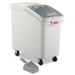 Rubbermaid Commercial ProSave Mobile Ingredient Bin 26.18gal  White