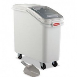 Rubbermaid Commercial ProSave Mobile Ingredient Bin 20.57gal  White