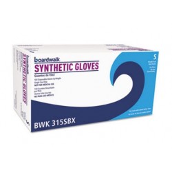 Boardwalk Powder-Free Synthetic Vinyl Gloves Small Cream 4 mil
