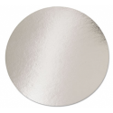Round Flat Foil-Lam Food Container Lids White Aluminum 7dia