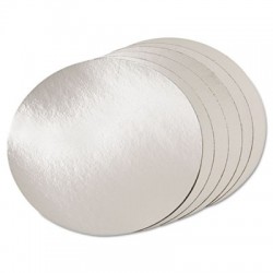 Pactiv Round Flat Foil-Lam Food Container Lids White & Aluminum 7 dia