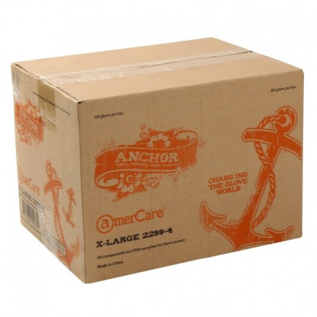 AmerCare XLarge 2299-4 Vinyl Powder Free Gloves