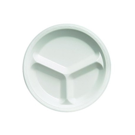 Genpak Elite Laminated Foam Plates 6 Inches White Round