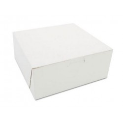 SCT Bakery Boxes White Paperboard 7 x 7 x 3