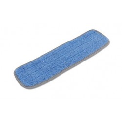 Boardwalk Microfiber Mop Head Blue 18 x 5 100% Split Microfiber Velcro Backing Dozen