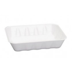 Genpak Supermarket Trays White Foam 11.875 x 8.75 x 1.44