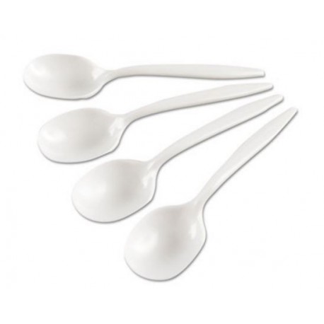 GEN Medium-Weight Cutlery Soup Spoon White 6 1/4
