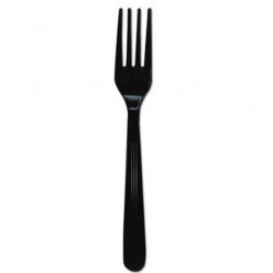GEN Heavyweight Cutlery Forks 7 Polypropylene Black