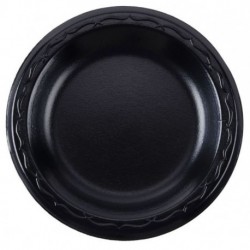 10 Black Foam Plate