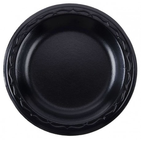 10 Black Foam Plate
