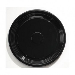 WNA Caterline Casuals Thermoformed Platters PET Black 18 Diameter