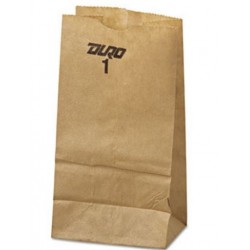 General 1 Paper Grocery Bag 30lb Kraft Standard 3.5 x 7.375 x 6.875