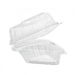 Showtime Clear Hinged Containers Pie Wedge