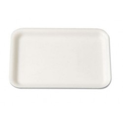 Genpak Supermarket Tray Foam White 8.25x5.75