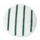Low Profile Scrub-Strip Carpet Bonnet 17 Diameter WhiteGreen