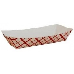 Boardwalk Paper Food Baskets 1/2 lb Capacity Red/White