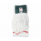Web Foot Shrinkless Looped-End Wet Mop Head Cotton/Synthetic Medium White