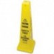 Rubbermaid Commercial Four-Sided Caution Wet Floor Yellow Safety Cone