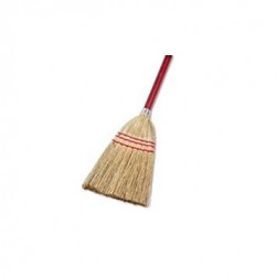 Lobby Brooms Size:8LB Stitch:3 row  Handle: 30x 13/16 Clear (WOOD) Fiber: Natural Blended