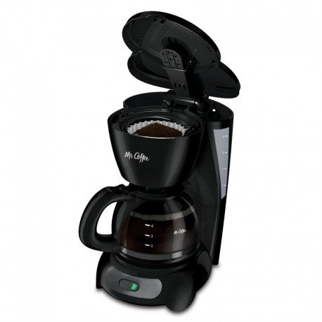 Mr Coffee 4 Cup Coffeemaker Auto Off Pause n Serve Glass Carafe Black