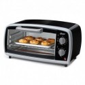 Oster 4-slice Toaster Oven includes Toast Bake and Broil Functions includes baking pan 1Yr Warranty Black with Silver Accen