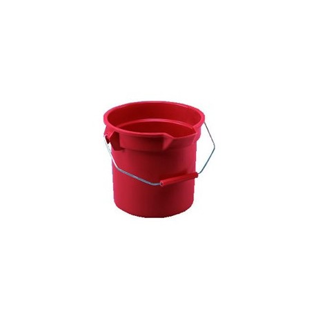 Rubbermaid Commercial BRUTE Round Utility Pail 14qt Red