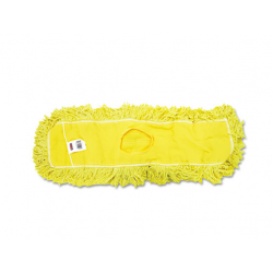 Rubbermaid Commercial Trapper Commercial Dust Mop Looped-end Launderable 5 x 24 Yellow
