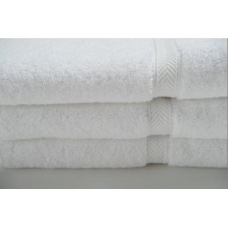 BATH TOWELS 27 X 50 86% Cotton Ringspun 14% Polyester with 100% cotton Loops Dobby Border