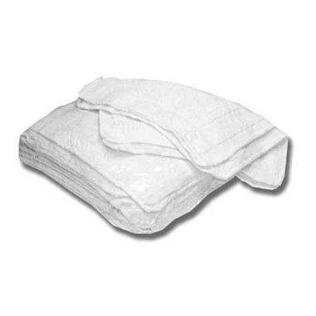 Oxford Gold Dobby Wash Cloth WHITE 13x13  Towels 86% Cotton Ringspun 14% Polyester with 100% cotton Loops Dobby Borde